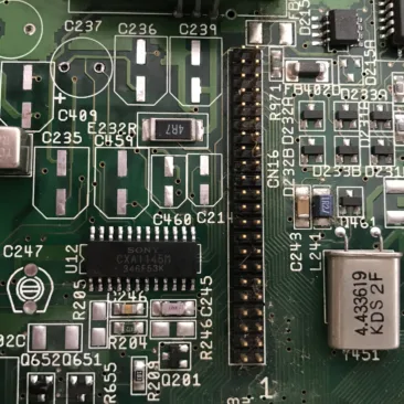 Amiga 1200 Mainboard before recapping