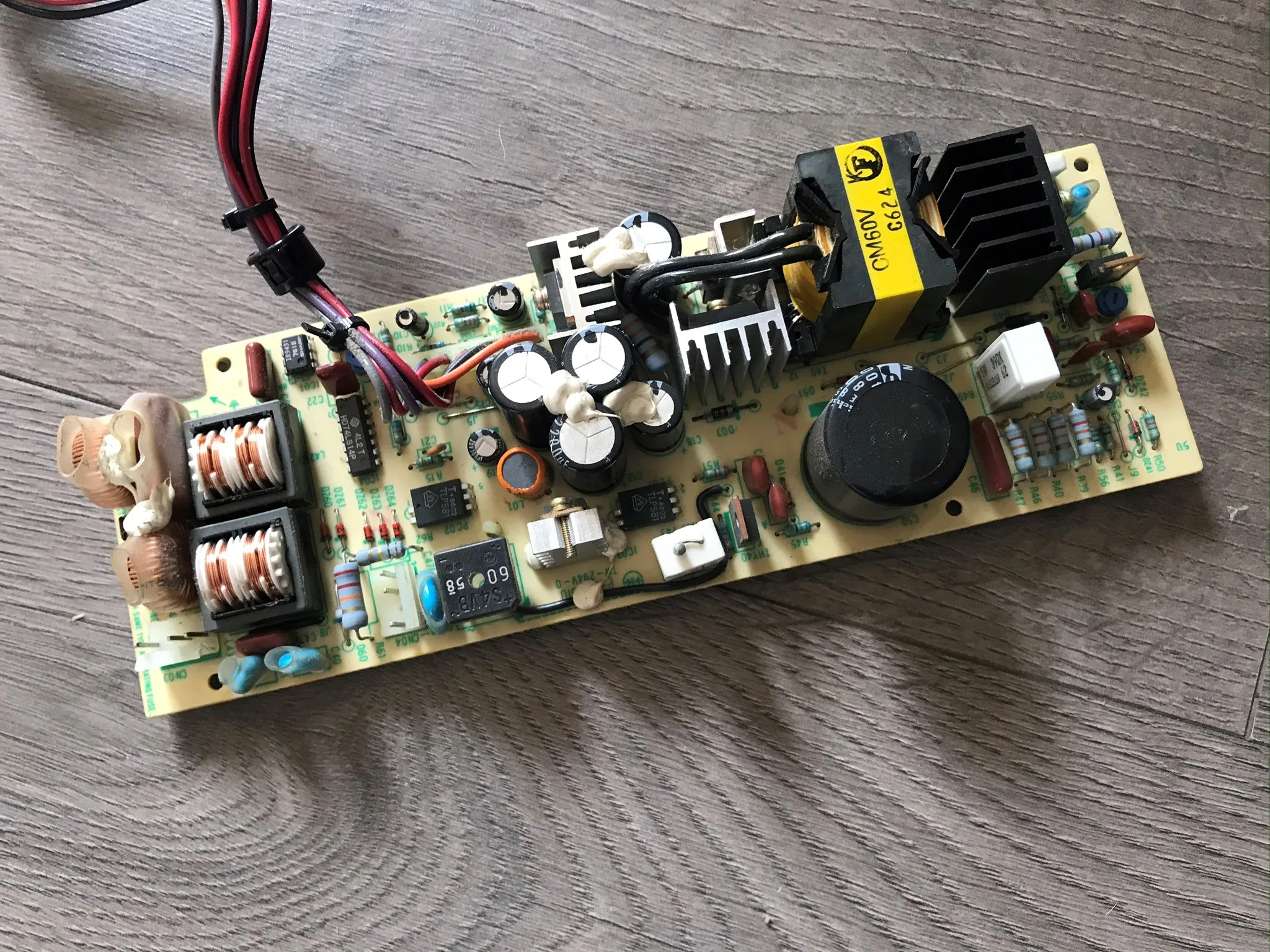 Amiga 1000 PSU Pre being recapped. Amiga 1000 PSU Pre being recapped.