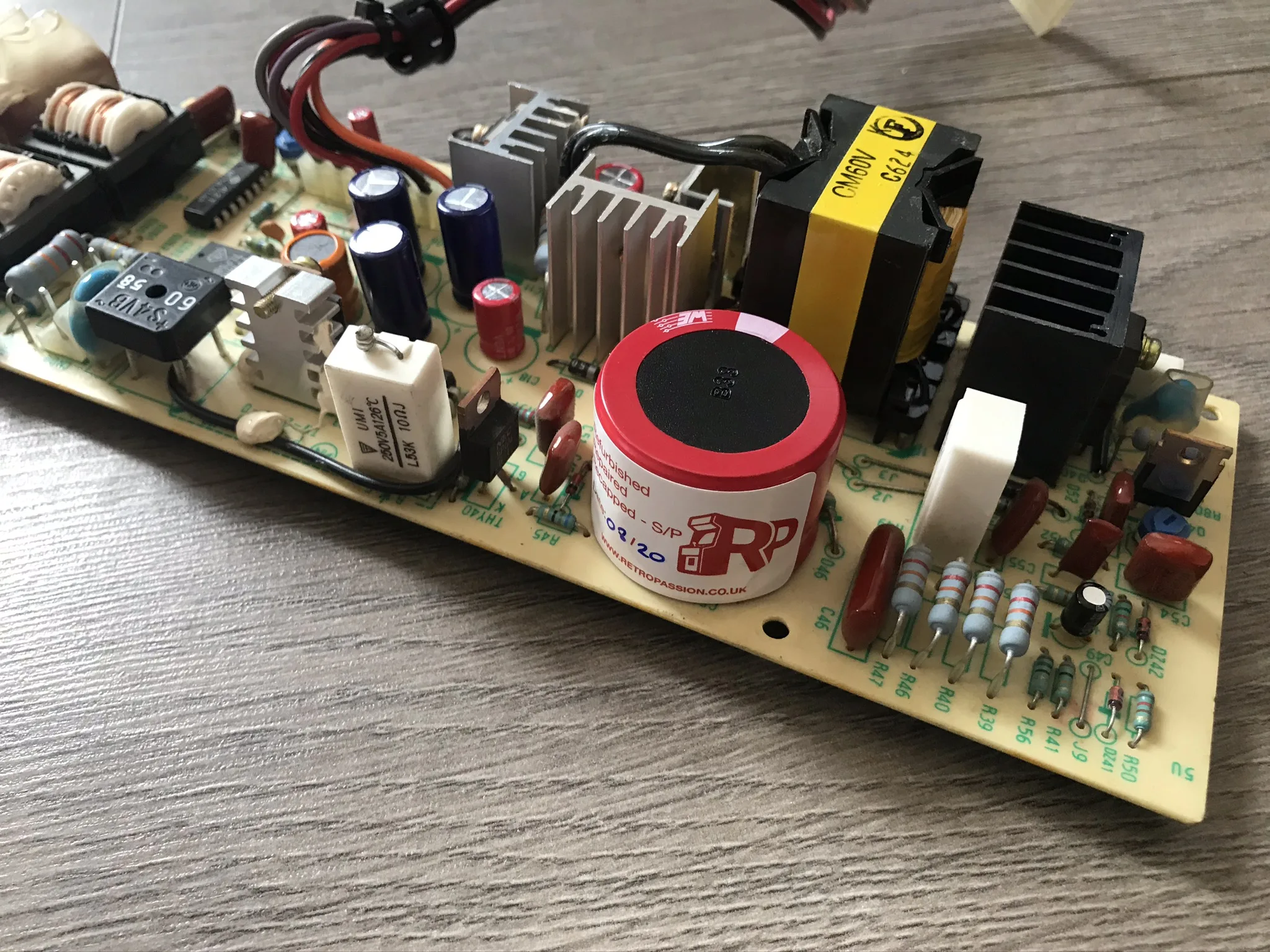 Amiga 1000 PSU Recapping Completed Amiga 1000 PSU Recapping Completed