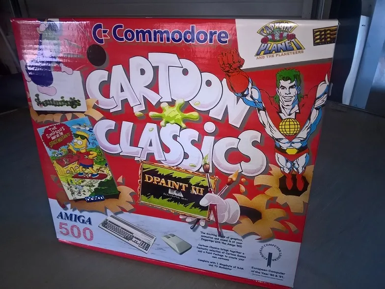 Amiga A500 Cartoon Classics Reproduction Box Amiga A500 Cartoon Classics Reproduction Box