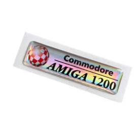 Amiga 1200 – Holographic Boing Ball Case Badge