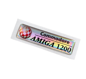 Amiga 1200 – Holographic Boing Ball Case Badge