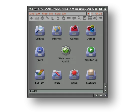 AmiKit PiStorm32 desktop 4