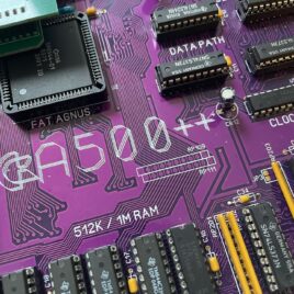Amiga A500++ Motherboard Purple